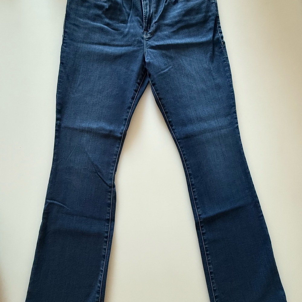 Frame Denim Women's Boot Cut Jeans in Dark Blue 11” rise - Picture 7 of 11